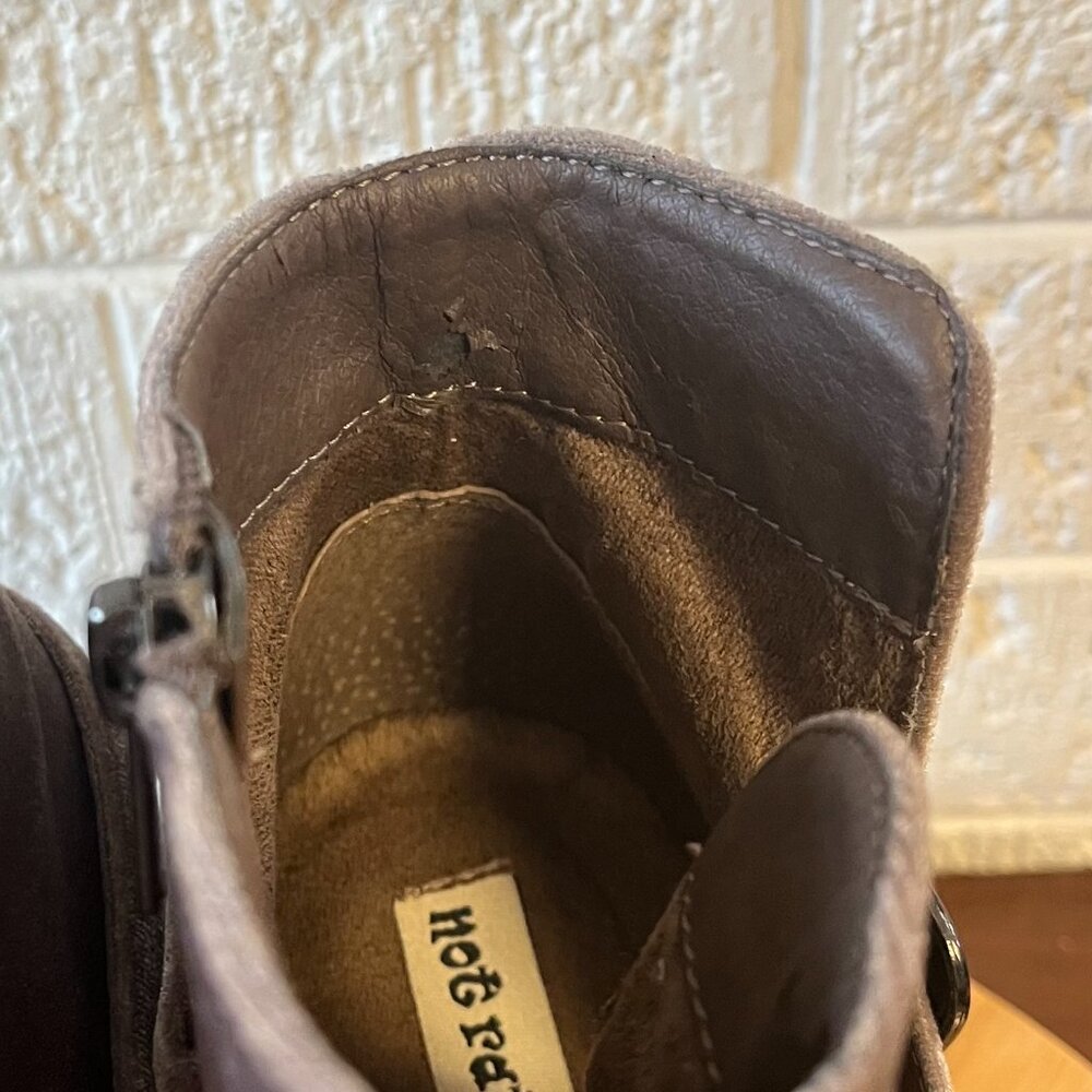 Not Rated Jibu Velvet Ankle Boot Ultra High Heels Size 9M - Picture 8 of 9